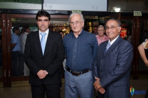 Intendente Dr. Andrés Lima junto a ex Intendente Esc. Eduardo Malaquina y Mtro. Ramón Fonticiella