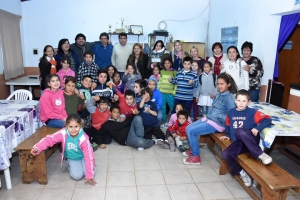 Integrantes del Club de Niños del Barrio La Tablada