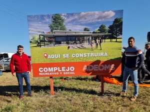 INTENDENTE LIMA PARTICIPÓ DEL COMIENZO DE LA CONSTRUCCIÓN DEL COMPLEJO RECREATIVO Y SOCIAL DE ADEOMS