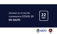 INFORME DE SITUACIÓN SOBRE CORONAVIRUS COVID-19 EN SALTO / MIËRCOLES 22 DE ABRIL