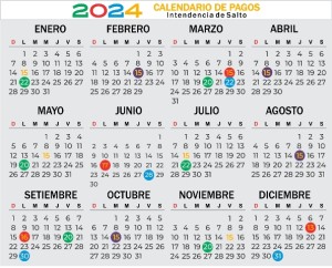 Intendencia de Salto informa el Calendario de Vencimiento de los Tributos 2024